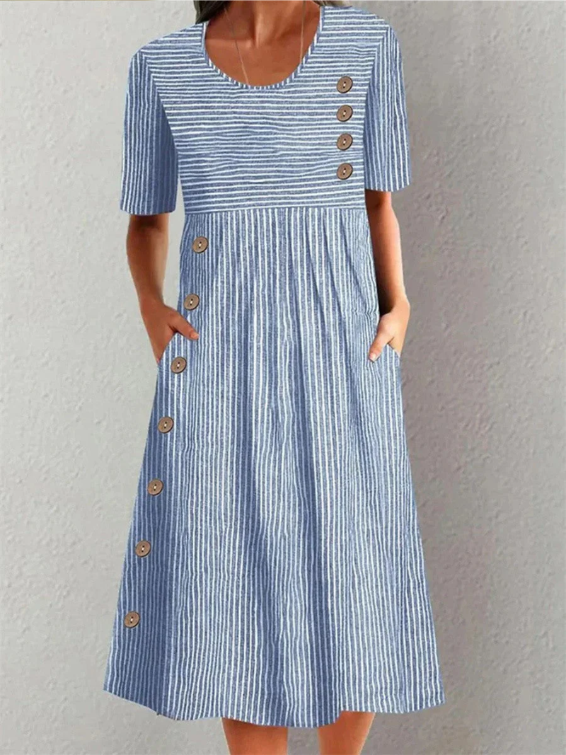 Marina | Abito Midi a Righe