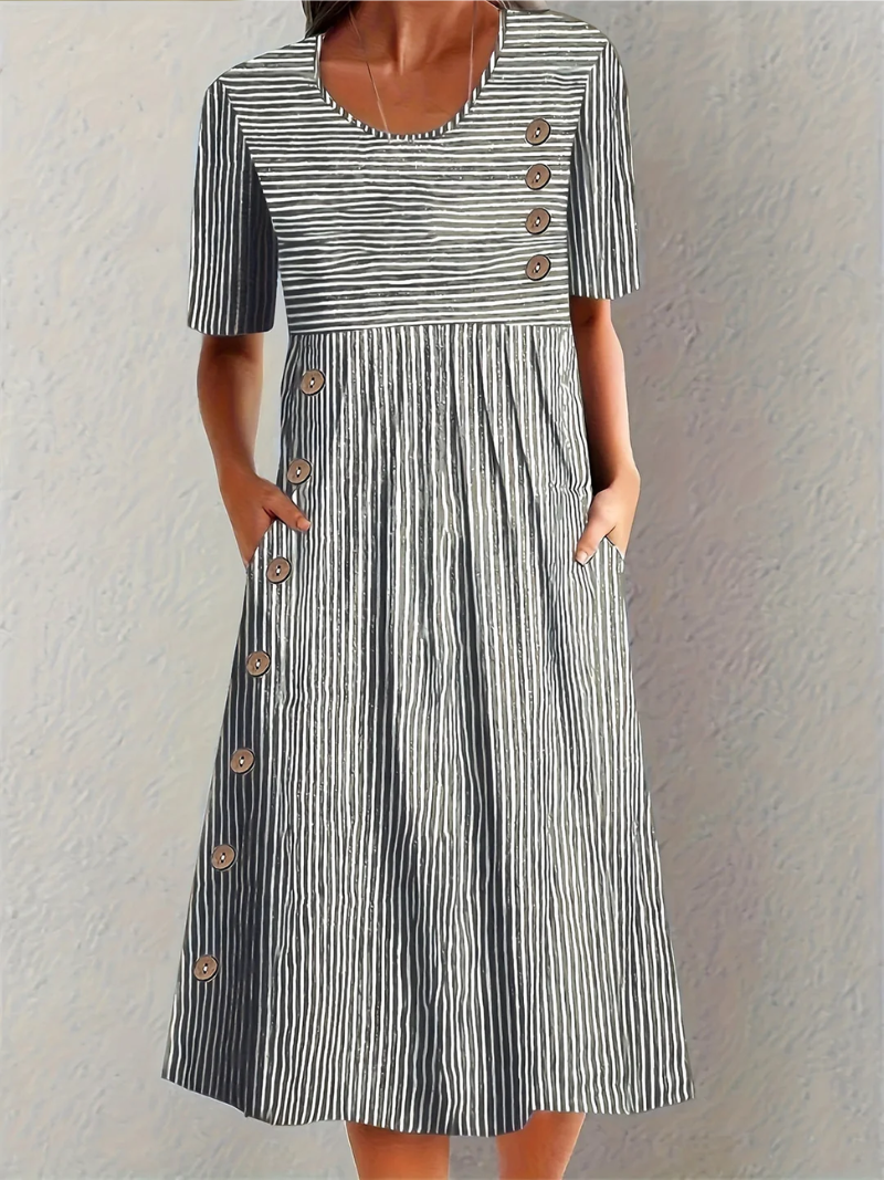 Marina | Abito Midi a Righe