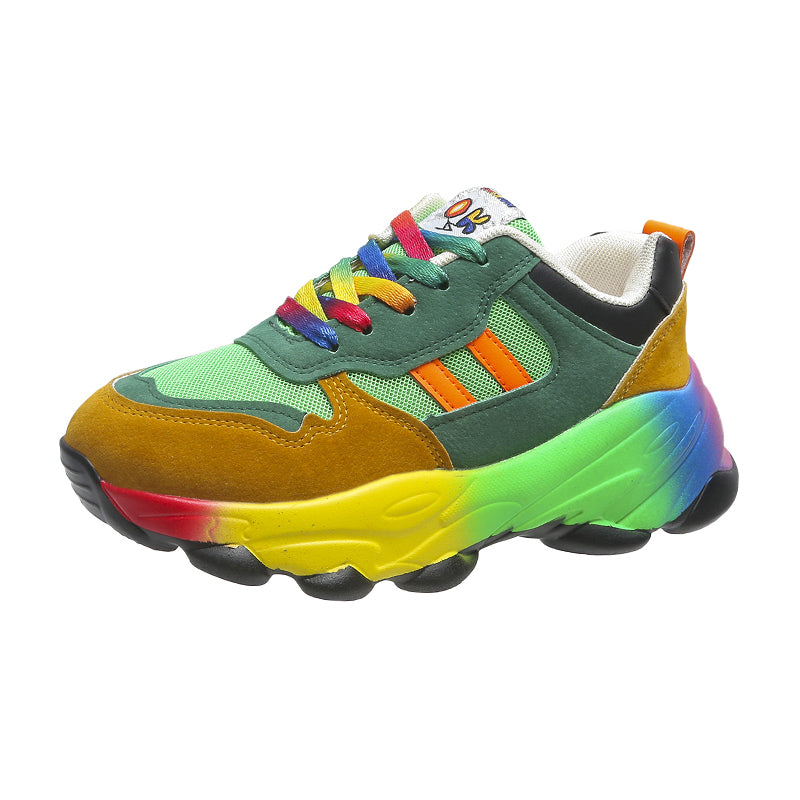Jolie - Sneakers colorate con suola spessa per donne