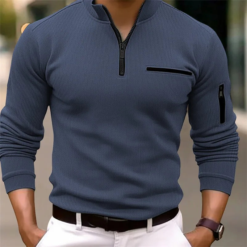 Xander | Maglia Casual con Mezza Zip