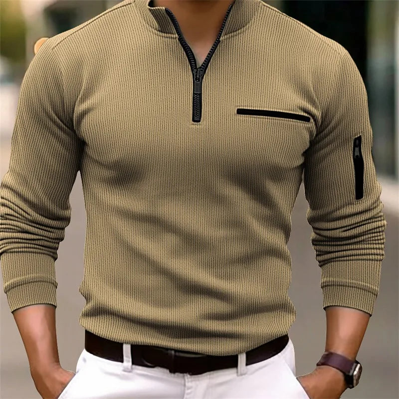 Xander | Maglia Casual con Mezza Zip