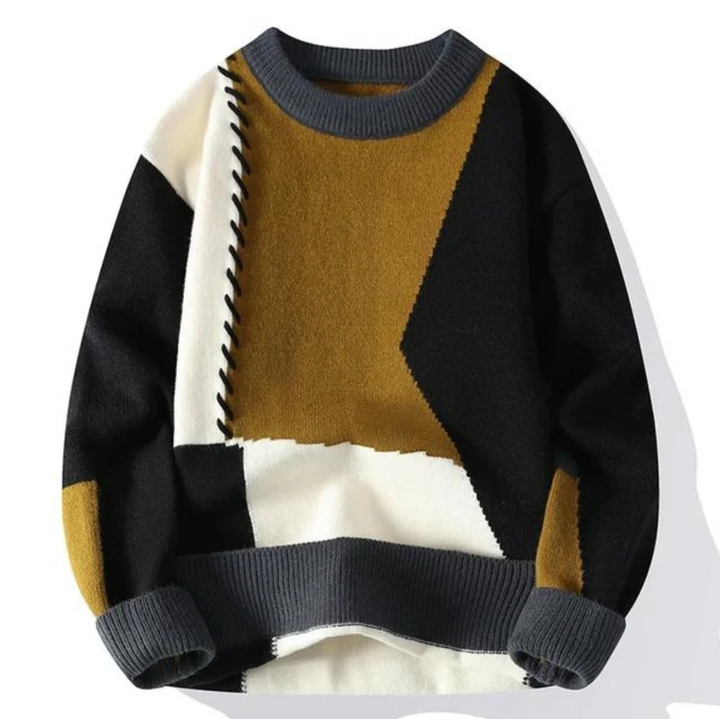 Bruno | Maglione patchwork confortevole