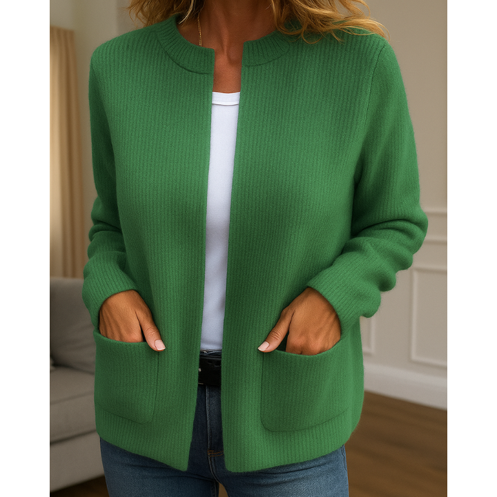 Almira | Cardigan Casual con Tasche Laterali