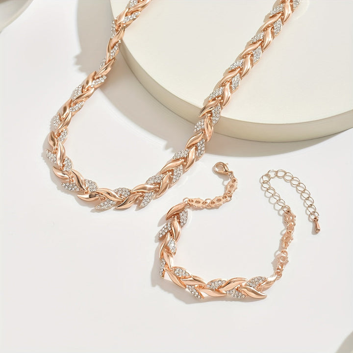 Gaia | Parure Collana e Bracciale a Spiga
