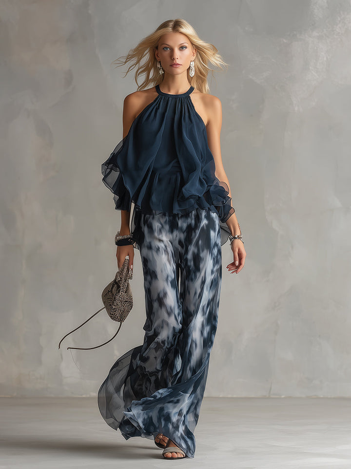 Eleonora | Set Elegante con Top a Volant