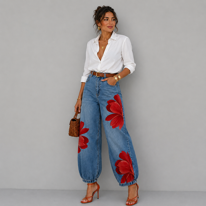 Daniela | Jeans Floreale