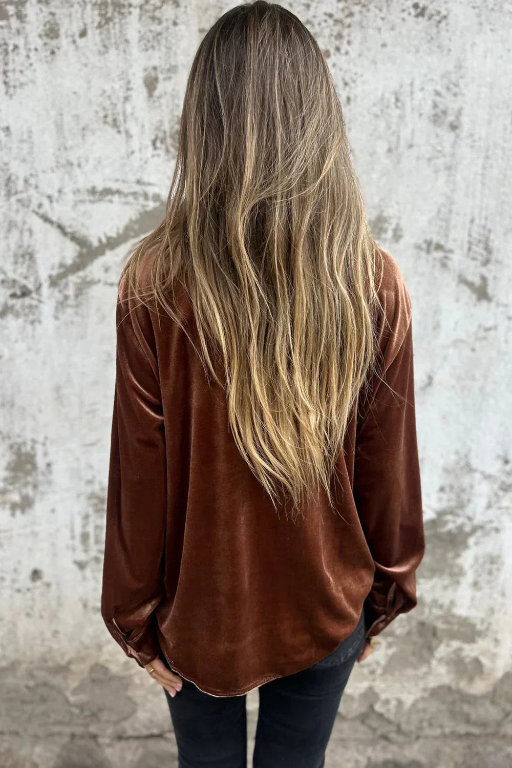 Estelle | Blusa Morbida In Velluto Elegante