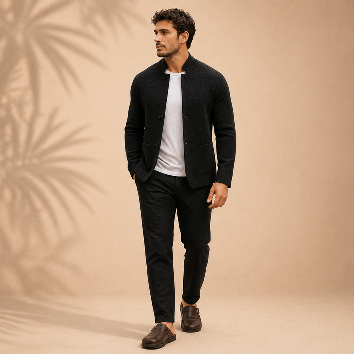 LAURENT MONACO | Gilet in Maglia Testurizzata da Uomo
