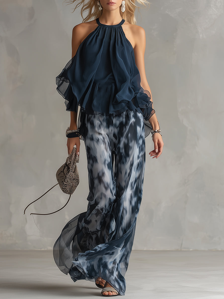Eleonora | Set Elegante con Top a Volant