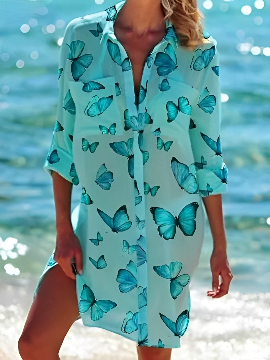 Emely - Abito camicia casual a taglio morbido per donne
