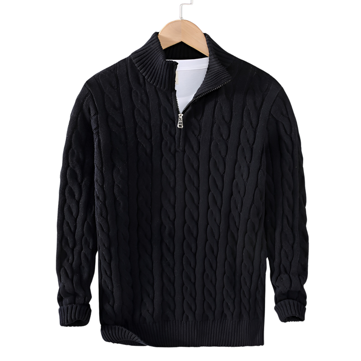 Anthony | Pullover torciglione mezza zip