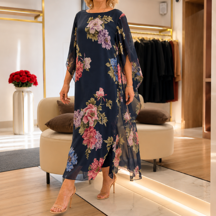 Marisol | Abito Lungo Elegante a Fiori