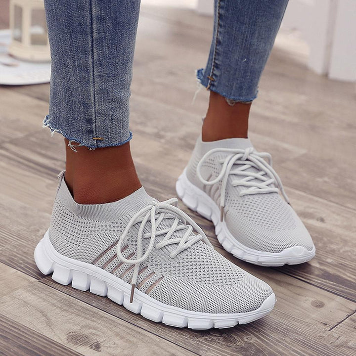 Amanda - Sneakers ortopediche in mesh intrecciato per donne