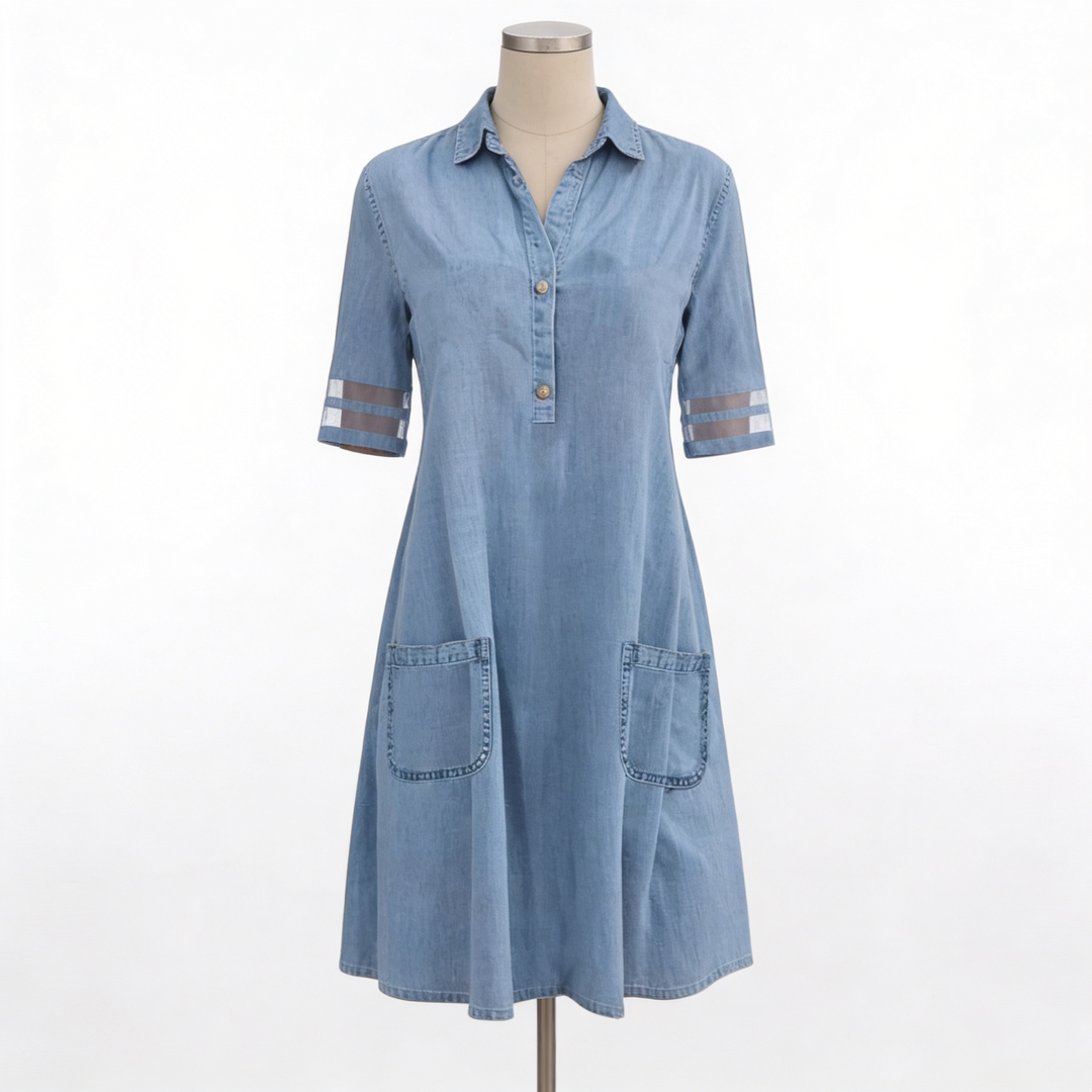 Serena | Abito Chemisier in Denim