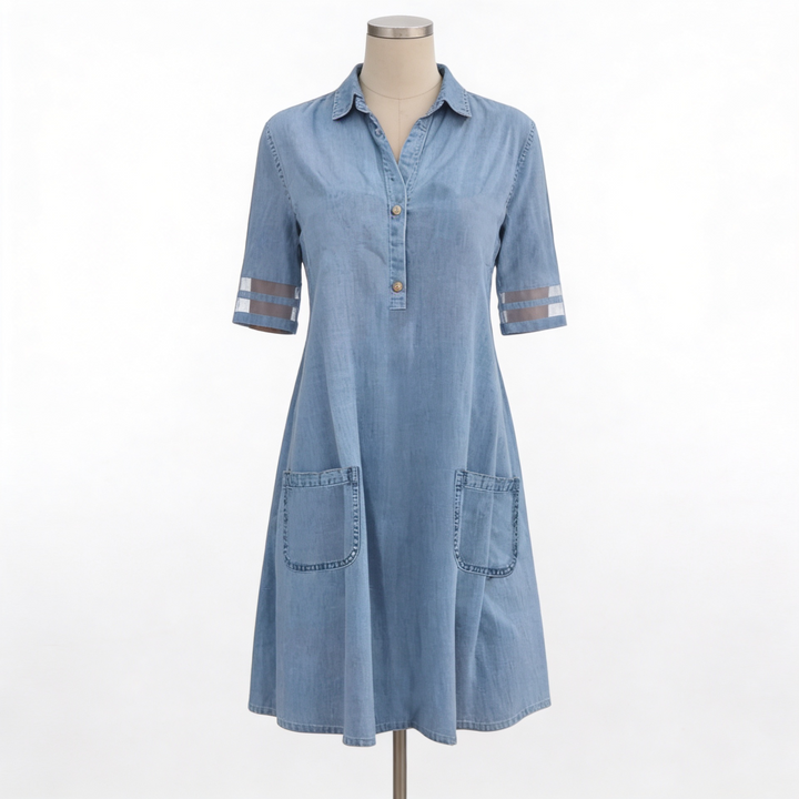 Serena | Abito Chemisier in Denim