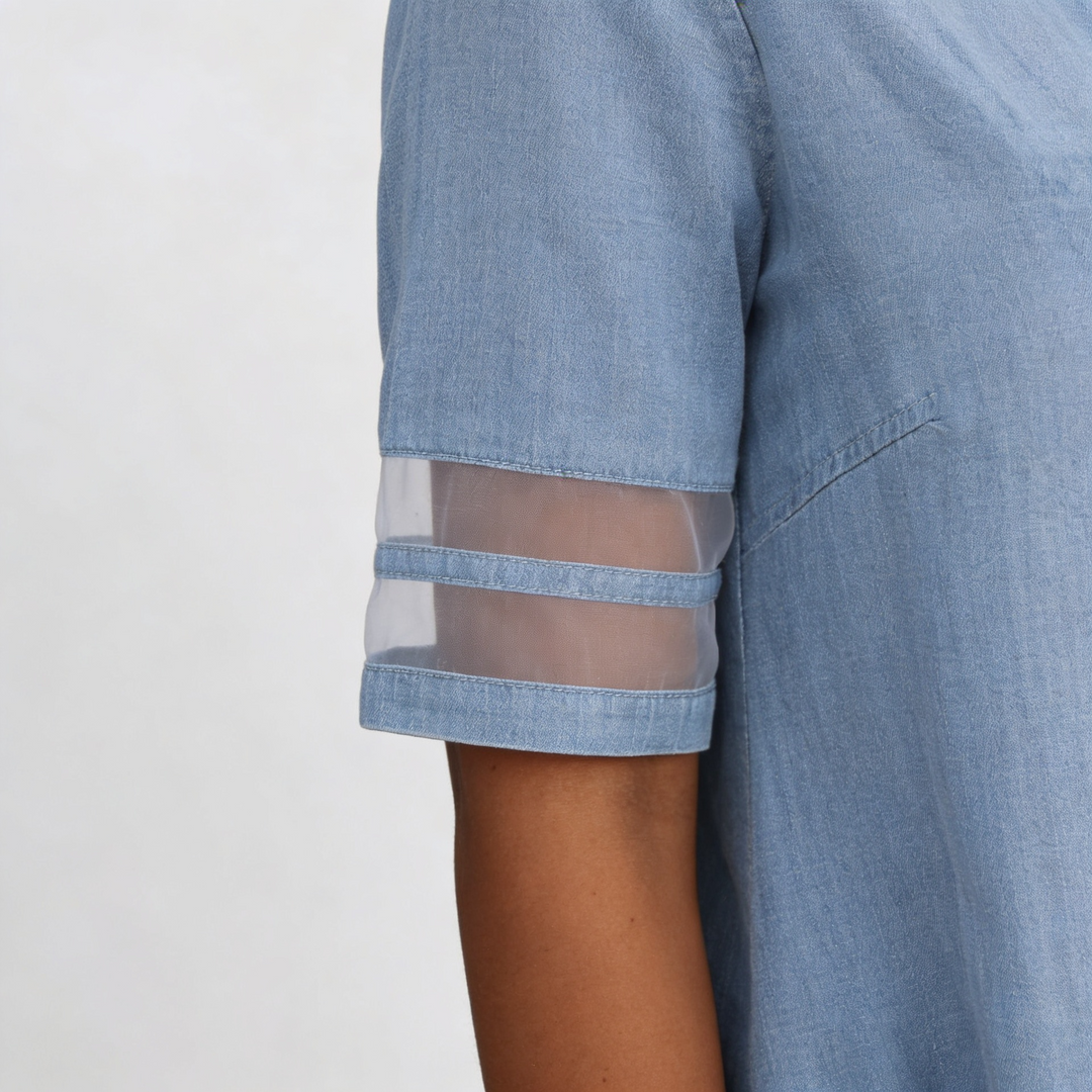 Serena | Abito Chemisier in Denim