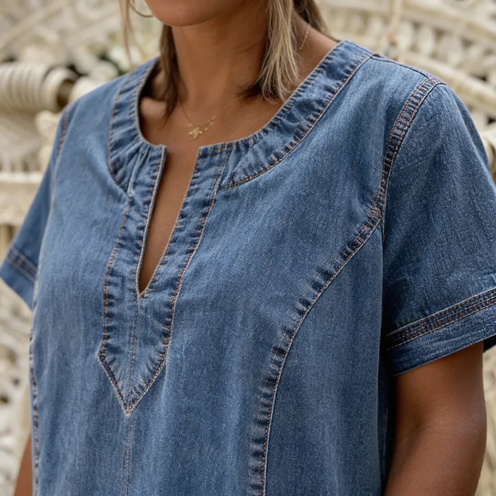 Giulia | Abito in Denim Confortevole