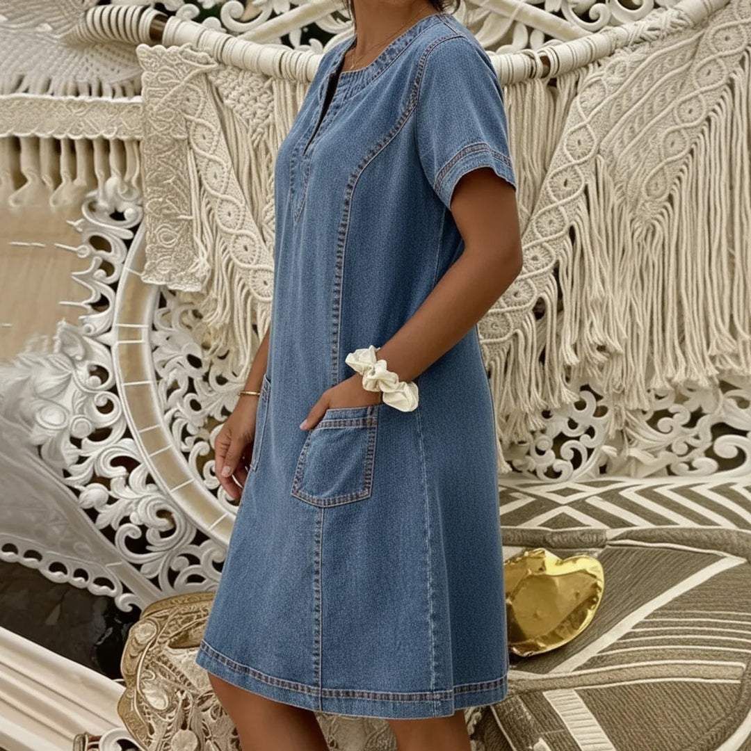 Giulia | Abito in Denim Confortevole