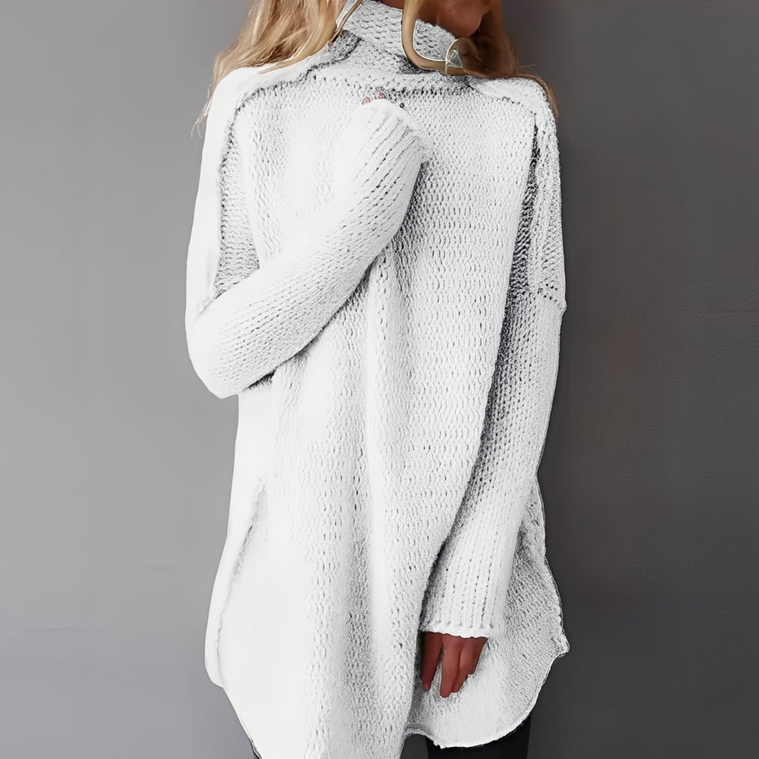 Coreen - Maglione a collo alto casual e ampio per donne