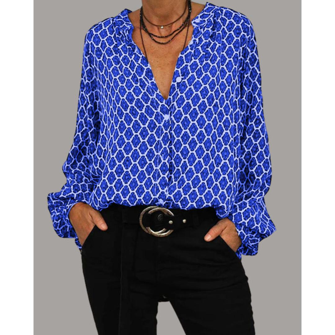 Zara - Blusa Casual con Scollo a V